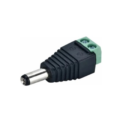Conector DC Macho 5.5x2.1mm sin cable (sin soldadura)