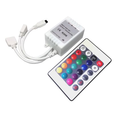 Control Remoto IR Cinta Led RGB 24 botones 6A