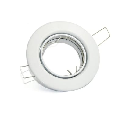 Base GU10 Basculante Blanco Metal 86/28mm Corte 65mm