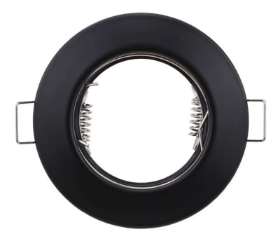 Base GU10 Basculante Negro Metal 86/28mm Corte 65mm