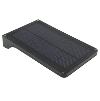 Aplique Solar 2.5w 6500k Negro con sensor IP65