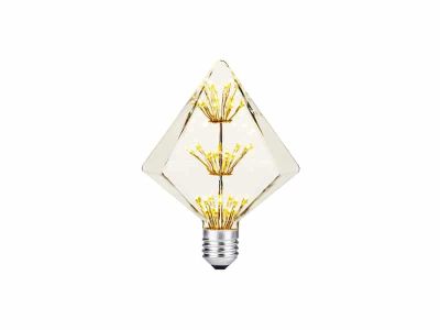 Ampolleta Vintage Diamante 2W E27 2200K Luz Cálida