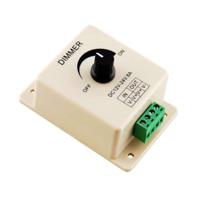 Dimmer para Ajuste de Brillo de Luz LED DC12-24V 8A