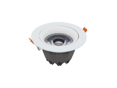 Foco 20W Down Light Dirigible Embutido COB 3000K Luz Cálida1