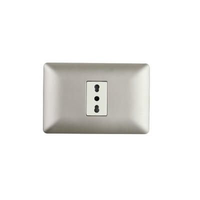 Enchufe Simple Champagne 10-16A 250V (3919)