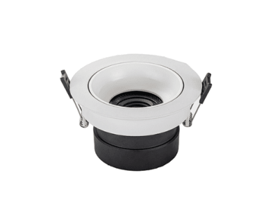 Foco Led 12W Downlight Dirigible Embutido COB 3000K Luz Cálida