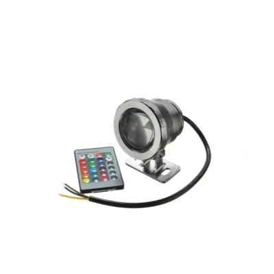 Foco Pileta Piscina 12V 10W RGB Acero Inox1