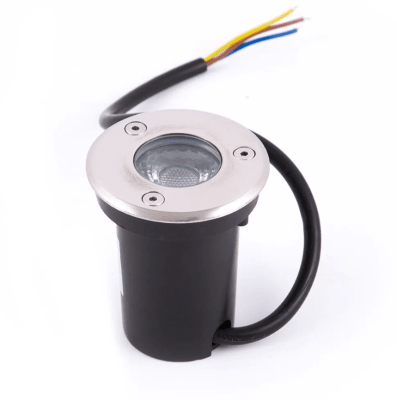 Foco Piso 1W 3000K Luz Cálida 220V Redondo IP67 (kn)1