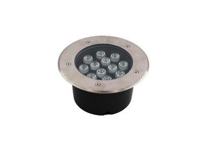 Foco Piso 18W 3000K Luz Cálida 220V Redondo