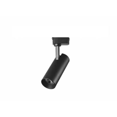 Foco Riel Monofásico 10W 3000K Luz Cálida Negro