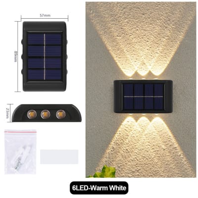 Aplique Solar Led de Pared