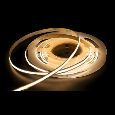 Cinta 12V COB 12W/m IP54 480Led/m 3000K 5m