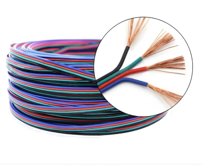 Cable RGB+ 4x22awg 0.8mm 12-24V 100mt