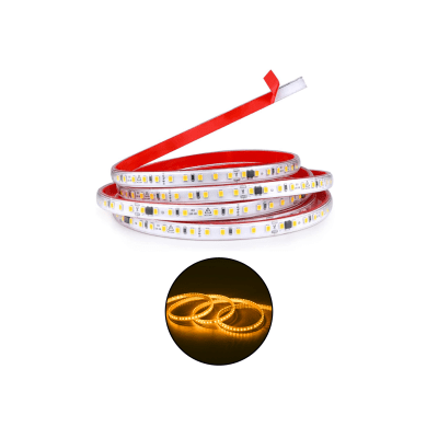 Cinta Led 220V New Gen Dorado corte 10cm c/adhesivo IP65 100mt (kn)1