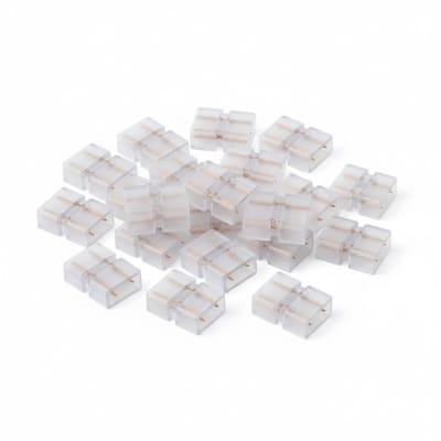 Unión para Cinta 220V 2 pin 10mm separación 20pcs W2C