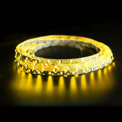 Cinta 12V 2835 12W/m 120Led/m ZigZag Amarillo 5mt