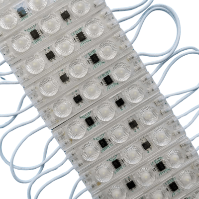Tira 20 Módulos 220V 2W 3Led 6000K Fría IP65