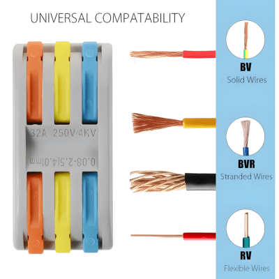 Conector Rápido Wago 3in 3out BYR