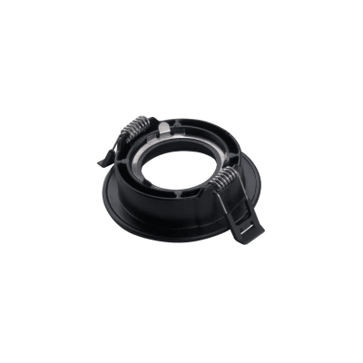 Base Foco GU10 Negro Redondo Embutir Basculante