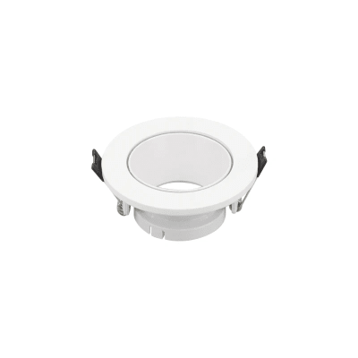 Base Foco GU10 Blanco Redondo Embutir Basculante1