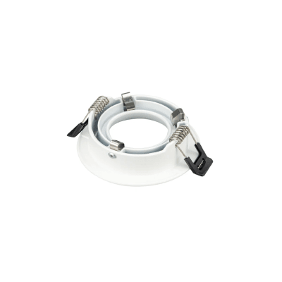 Base Foco GU10 Blanco Redondo Embutir Basculante