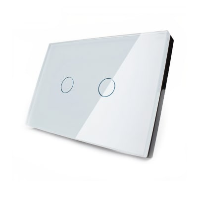Interruptor Wifi Touch Blanco 2 Botones (con Neutro)