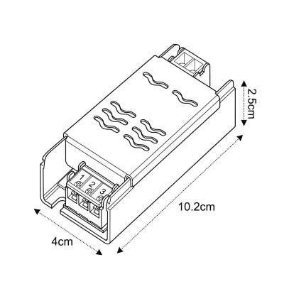 Fuente de Poder 12V 3,7A 45W IP20