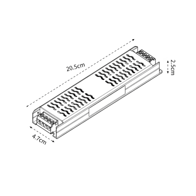 Fuente de Poder 24V 8,3A 200W HQ Ultra Compacta wd