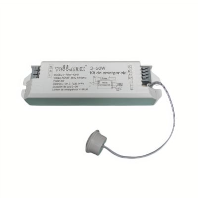 Kit de Emergencia 3-50W Batería Litio 3,7V 2200 mAh (uso con Driver)