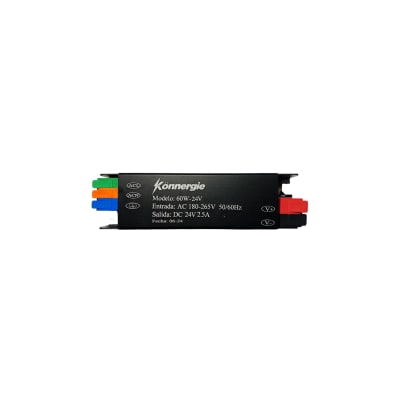 Fuente de Poder 24V 2.5A 60W IP20 Conexión Rápida