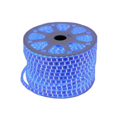 Cinta Led 220V Doble Azul 2835 14,4W/m 156Led/m IP68 100mt