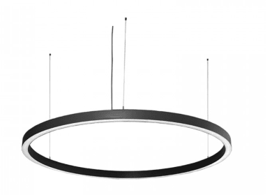 Lámpara Aro Colgante 1200x60x50mm Aluminio Negro1