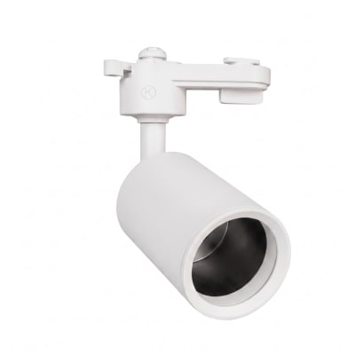 Foco Riel Gu10 Blanco 1F Cilindro