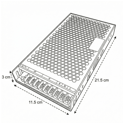 Fuente de Poder Mean Well 5V 40A 200W LRS-200-5