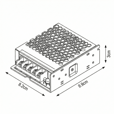 Fuente de Poder Mean Well 24V 1.5A 35W LRS-35-24