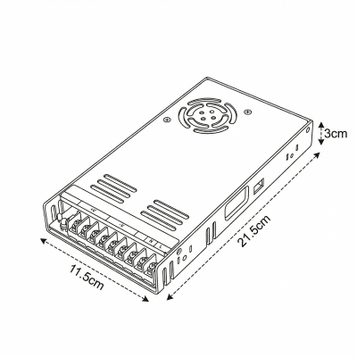 Fuente de Poder Mean Well 5V 60A 300W LRS-350-5