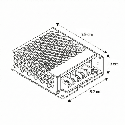 Fuente de Poder Mean Well 12V 4,2A 50,4W LRS-50-12