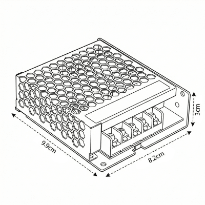 Fuente de Poder Mean Well 24V 2,2A 52,8W LRS-50-24