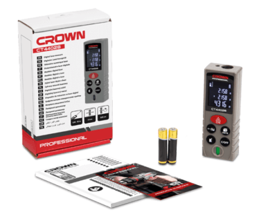 Medidor de Distancia Laser Marca Crown 40M