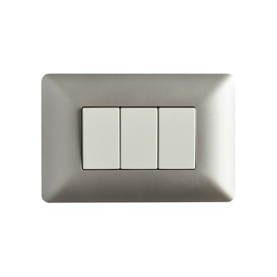 Interruptor Champagne Triple 10A 250V SEC