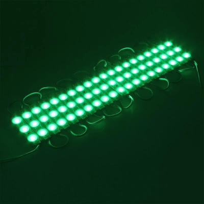 Tira 20 Módulos 12V 1,2W 3 Led 2835 Verde