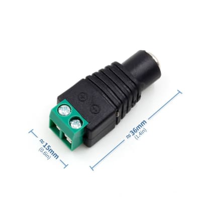 Conector DC Hembra 5.5x2.1mm sin cable (sin soldadura)