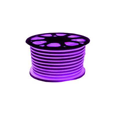 Cinta Led 12V Neón 7W/m IP68 72led/m 100mt  Morado/Lila/Purpura1