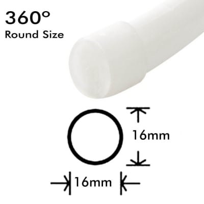 Cinta Led 220V Neón 12W/m Tubular 360° 3500K Luz Cálida 100mt