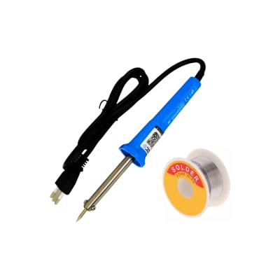 Pack Cautín 30W SEC + Soldadura Estaño Cinta Led1