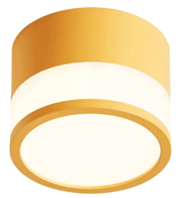 Panel Decorativo Sobrepuesto Amarillo Moderno 7w 3000K Luz Cálida
