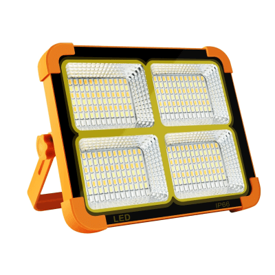 Proyector de Área Led 200W Panel Solar Integrado 3000K- 4500K-6000K-Luz Intermitente (Rojo+Azul)