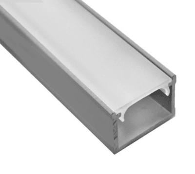 Perfil Aluminio Difusor 3020 2mt Sobreponer (vm)