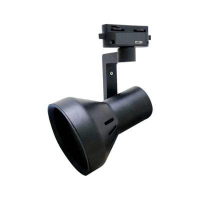 Foco Para Riel Monofásico E27 Par30 Negro Uso Comercial (vm)