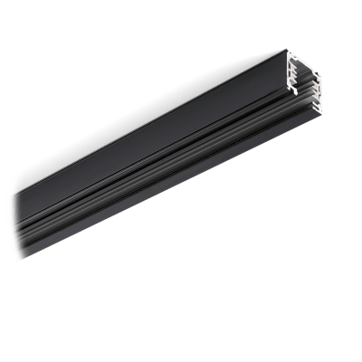 Riel Energizado Trifásico 220V 1mt Negro Uso Profesional